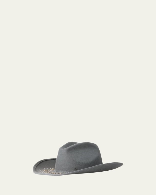 Austin Fairy Dust Strass Wool Felt Cowboy Hat